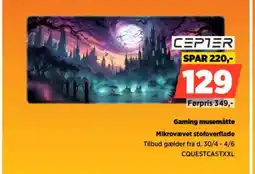 Power CEPTER Gaming musemåtte CQUESTCASTXXL tilbud