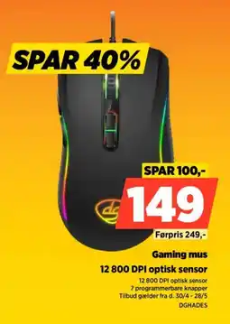 Power Gaming mus DGHADES tilbud