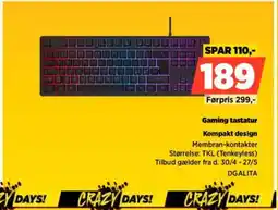 Power Gaming tastatur DGALITA tilbud