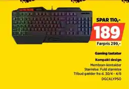Power Gaming tastatur DGCALYPSO tilbud
