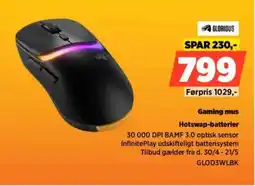 Power Gaming mus GLOD3WLBK tilbud
