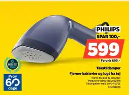 Power PHILIPS Tekstildamper STH702020 tilbud