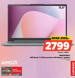 Power Lenovo IdeaPad Slim 3 82XQ00TBMX tilbud