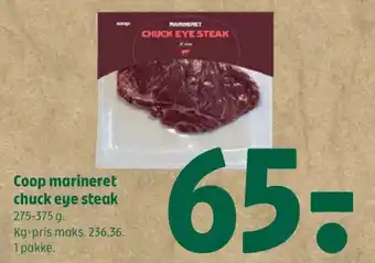 Coop 365 Coop marineret chuck eye steak tilbud
