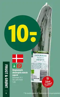 Coop 365 Änglamark økologisk dansk agurk tilbud