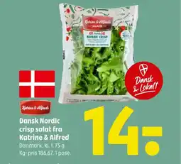 Coop 365 Dansk Nordic crisp salat fra Katrine & Alfred tilbud