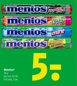 Coop 365 Mentos tilbud