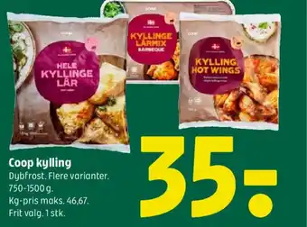 Coop 365 Coop kylling tilbud
