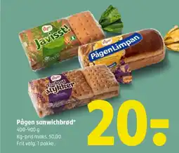 Coop 365 Pågen sanwichbrød tilbud