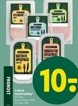 Coop 365 Frokost favorit pålæg tilbud