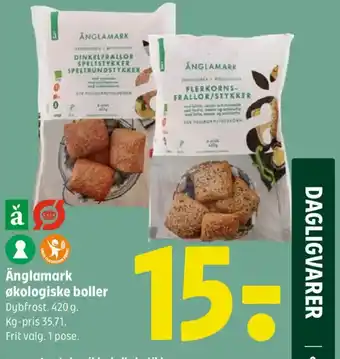 Coop 365 Änglamark økologiske boller tilbud
