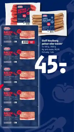 Coop 365 Steff Houlberg pølser eller bacon tilbud