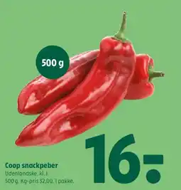 Coop 365 Coop snackpeber tilbud