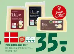 Coop 365 Thise økologisk ost tilbud