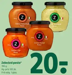 Coop 365 Zelected pesto tilbud