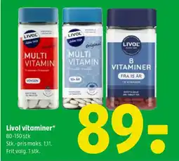 Coop 365 Livol vitaminer tilbud