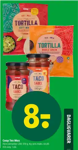 Coop 365 Coop Tex Mex tilbud