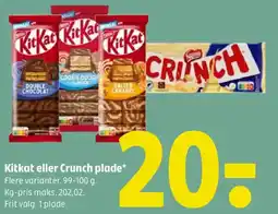 Coop 365 Kitkat eller Crunch plade tilbud