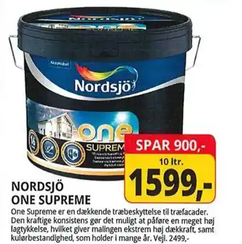 Farveland Nordsjö one supreme tilbud