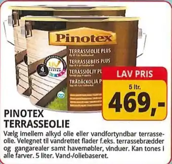 Farveland Pinotex terrasseolie tilbud