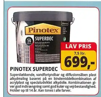 Farveland Pinotex superdec tilbud