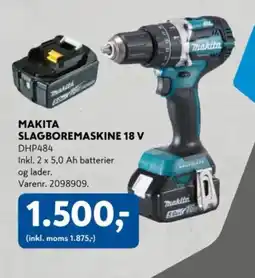 Davidsen Makita slagboremaskine 18 v tilbud