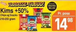 ABC Lavpris Kims +50% Chips og Snacks tilbud
