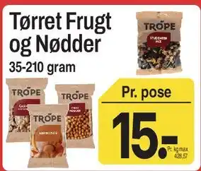 ABC Lavpris Tørret Frugt og Nødder tilbud