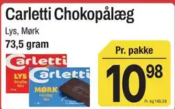 ABC Lavpris Carletti Chokopålæg tilbud