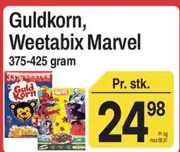 ABC Lavpris Guldkorn / Weetabix Marvel tilbud