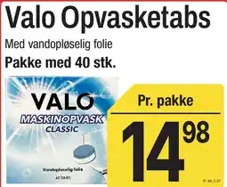 ABC Lavpris Valo Opvasketabs tilbud