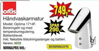 Harald Nyborg Håndvaskarmatur tilbud