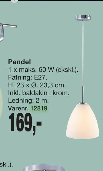 Harald Nyborg Pendel tilbud