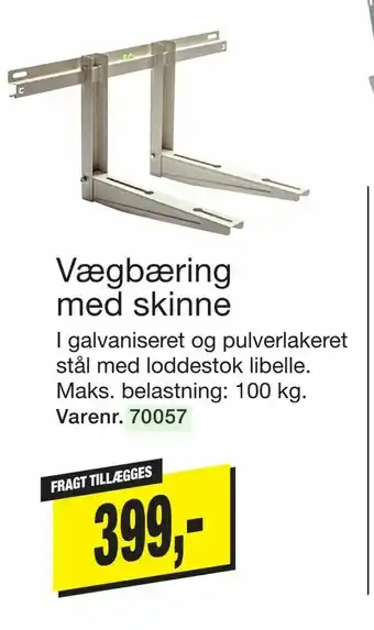 Harald Nyborg Vægbæring med skinne tilbud