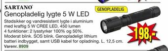 Harald Nyborg Genopladelig lygte 5 W LED tilbud