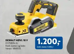 Davidsen DEWALT Høvl 18 v tilbud