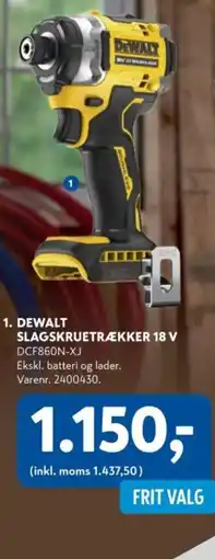 Davidsen DEWALT Slagskruetrækker 18 v tilbud