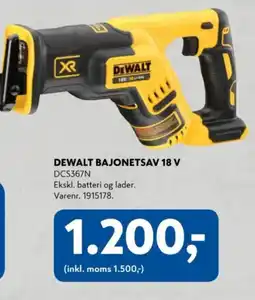 Davidsen DEWALT Bajonetsav 18 v tilbud