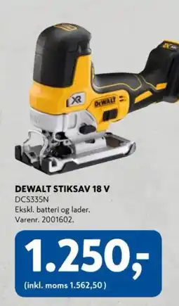 Davidsen DEWALT Stiksav 18 v tilbud