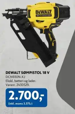Davidsen DEWALT Sømpistol 18 v tilbud
