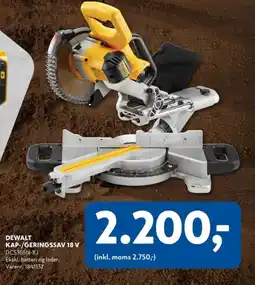 Davidsen DEWALT Kap-/geringssav 18 v tilbud
