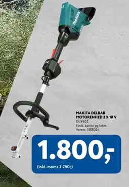 Davidsen Makita Delbar motorenhed 2 x 18 v tilbud