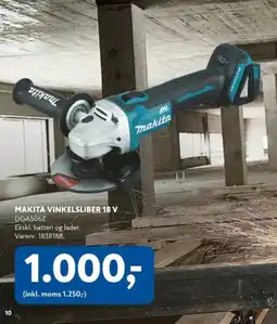 Davidsen Makita Vinkelsliber 18 v tilbud