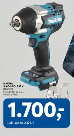 Davidsen Makita Slagnøgle 18 v tilbud