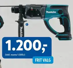 Davidsen Makita Bore-/ mejselhammer 18 v tilbud