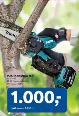 Davidsen Makita Grensav 18 v tilbud