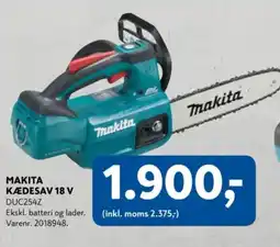 Davidsen Makita Kædesav 18 v tilbud