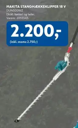 Davidsen Makita Stanghækkeklipper 18 v tilbud