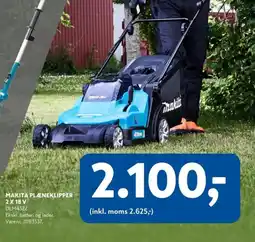 Davidsen Makita Plæneklipper 2 x 18 v tilbud