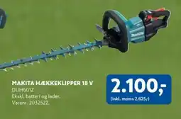 Davidsen Makita Hækkeklipper 18 v tilbud